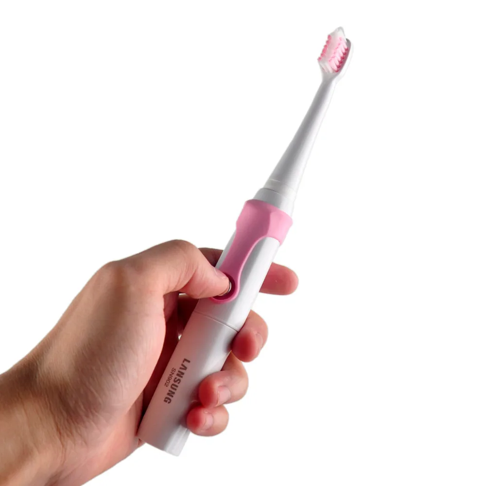 

Lansung SN902 Waterproof Inductive Wireless Rechargeable Ultrasonic Sonic Electric Toothbrush Tooth Brushes Timer Brush 4pc Head