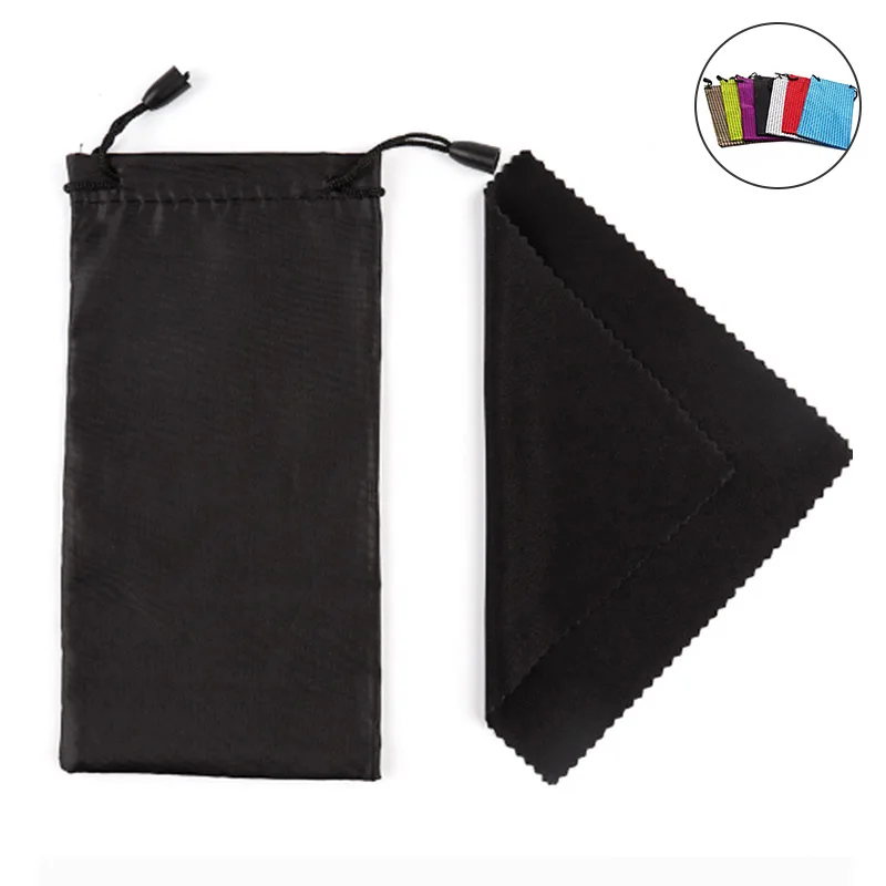 2020 Glasses Storage Bag Cleaning Cloth Sunglasses Portable Soft Cloth Storage Bag dg88