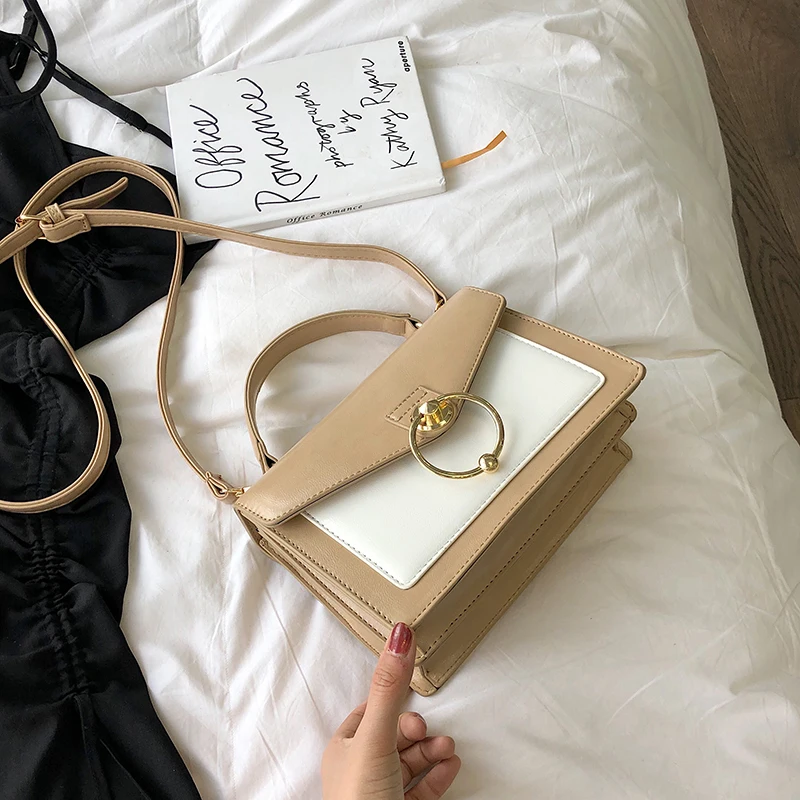 Летняя новая популярная цветная портативная маленькая квадратная сумка модная сумка-мессенджер