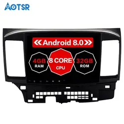 Android 8,0 автомобиль gps плеер для Mitsubishi Lancer 2007-2015 с 4G + 32G Octa Core Авто Стерео DVD плеер + Navi Радио мультимедиа 8 core px5 ЦП