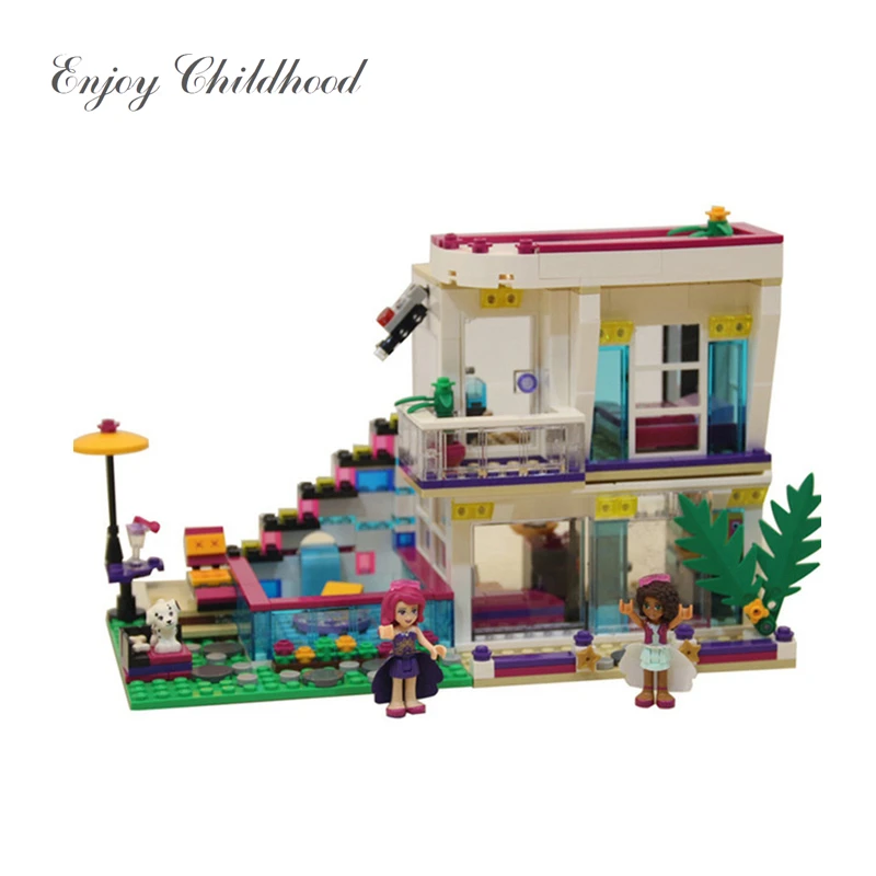 JG315 10498 Friends Series Pop Star House Building Blocks Andrea Mini-Doll Figures Toy Compatible With Friends Legoings 41135