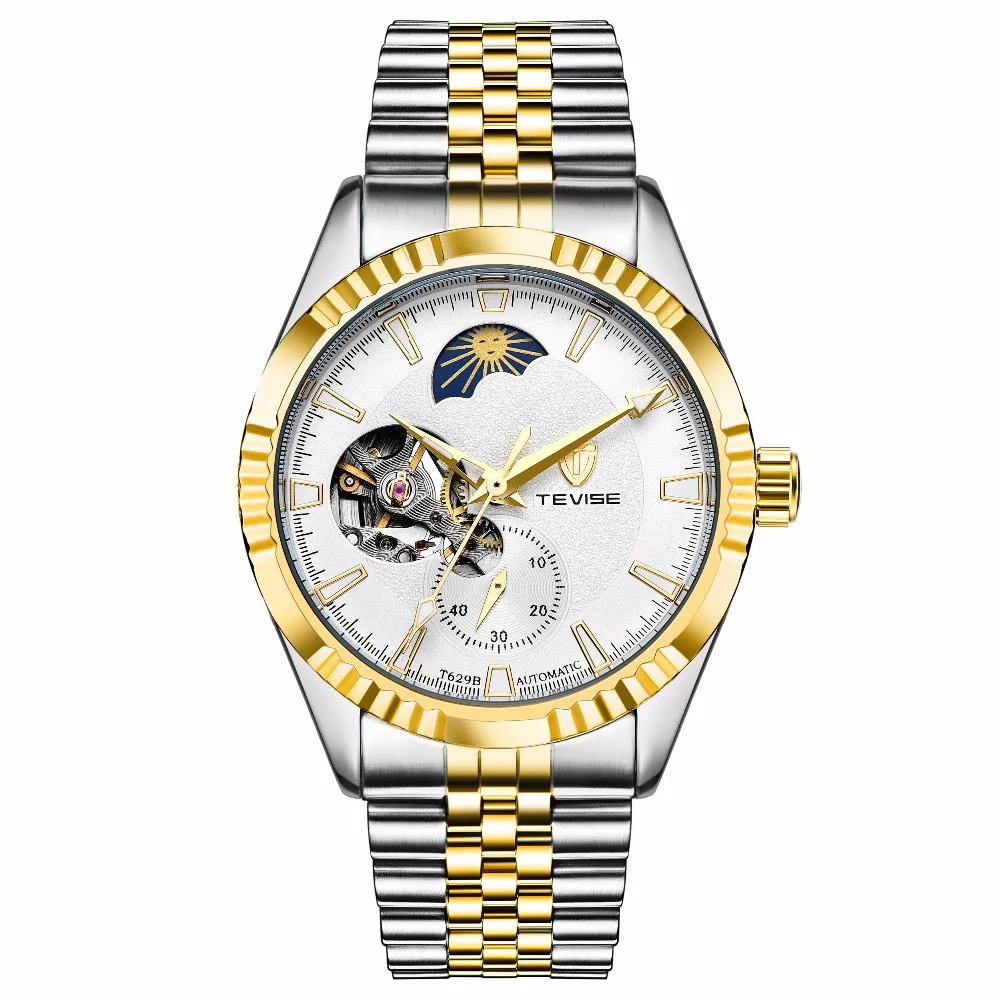 TEVISE Mens Watches Top Brand Luxury Automatic Mechanical Watch Men Waterproof Sport Watches