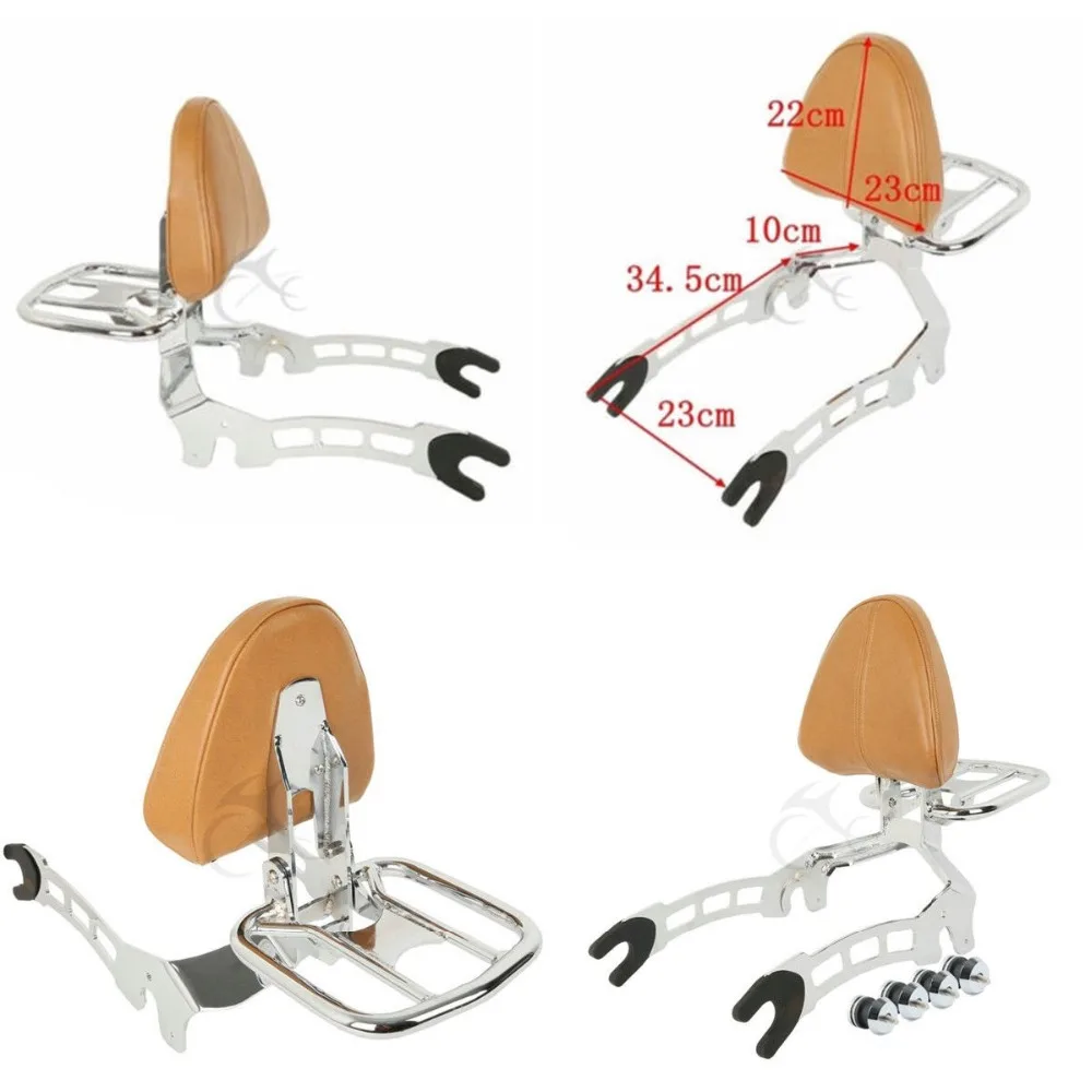 Motorcycle Sissy Bar Passenger Backrest Mouting Spools For Indian Scout 2015- Sixty -