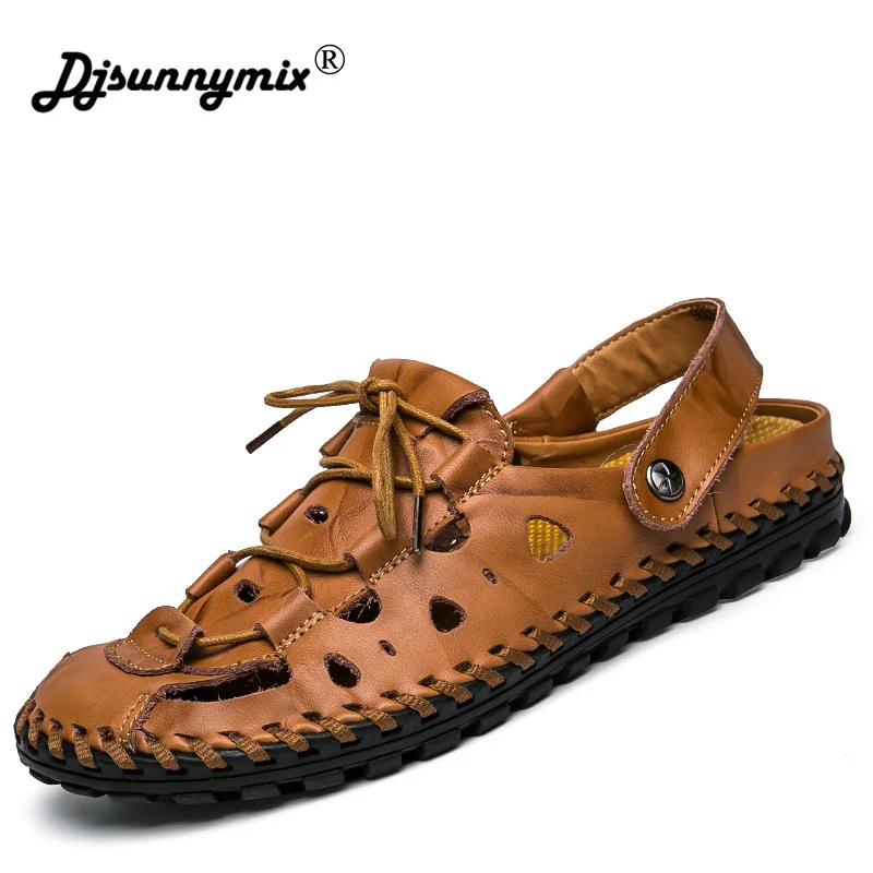 DJSUNNYMIX Men sandals Slippers Summer font b Shoes b font Beach flip flops font b Men