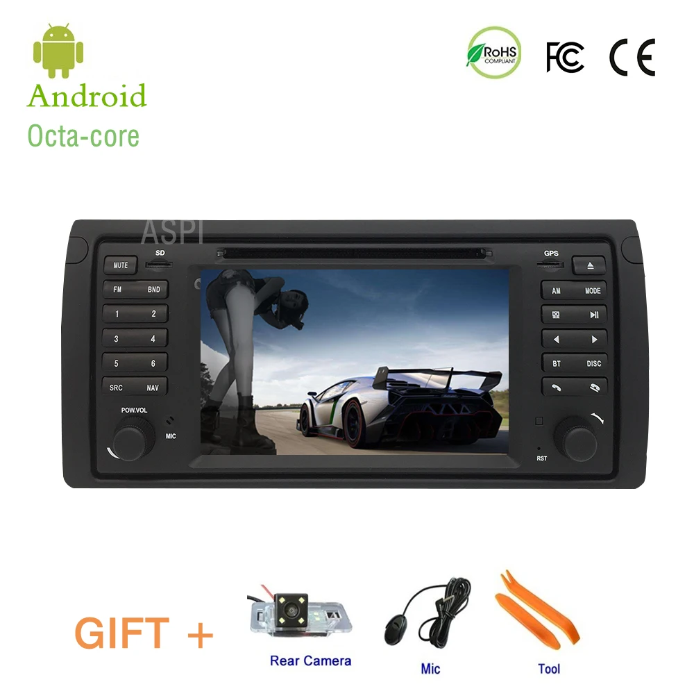 

IPS screen Android 9.1 In Dash Car DVD Stereo Player for BMW E53 With BT Wifi Radio GPS Navigation.One Din Car Head Unit