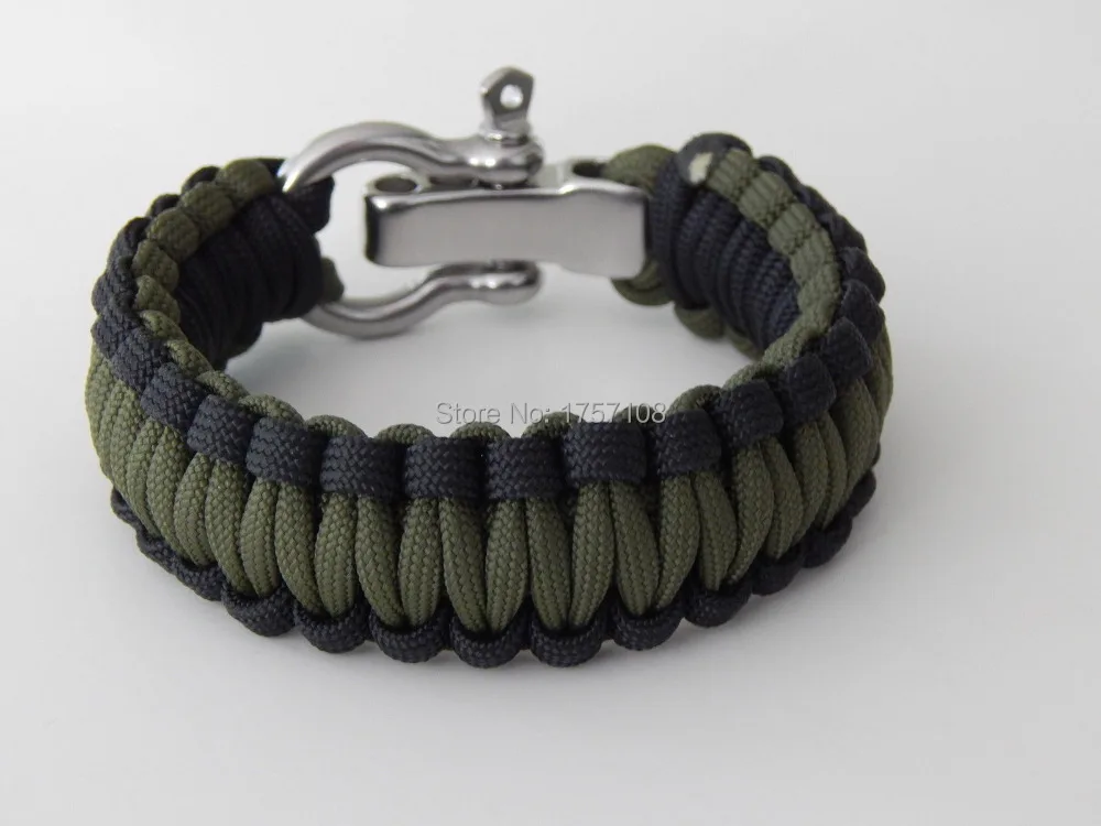 3 color paracord bracelet with buckle instructions twist with S/S