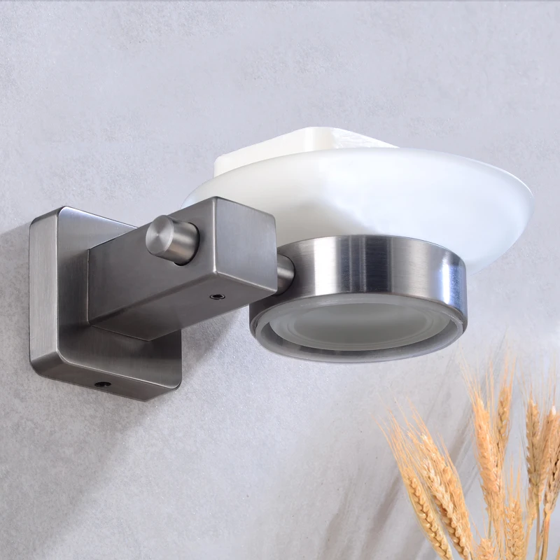 Bathroom Soap holder Shower Stainless Steel Soap Dish Storage Holder Toilet Wall Mounted Glass Soap Dishes Box Bath Accessories Bathroom Soap holder Shower Stainless Steel Soap Dish Storage Holder Toilet Wall Mounted Glass Soap Dishes Box Bath Accessories