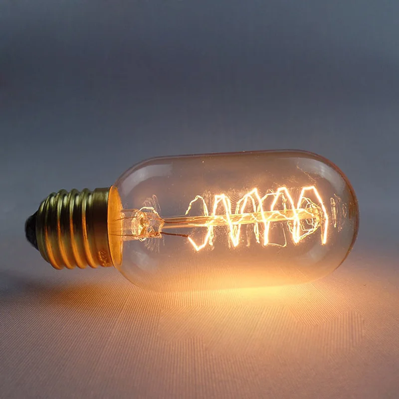 

10pcs E27 T45 40W 220V 240V for pendant lamps Vintage Edison light bulb Incandescent bulbs Edison filaments bulb spiral