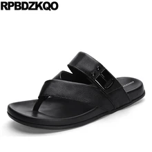 Размер 45; мягкие мужские сандалии-гладиаторы из натуральной кожи; сезон лето; 13; большие слипоны; шлепанцы; 46; 47; красивые вьетнамки