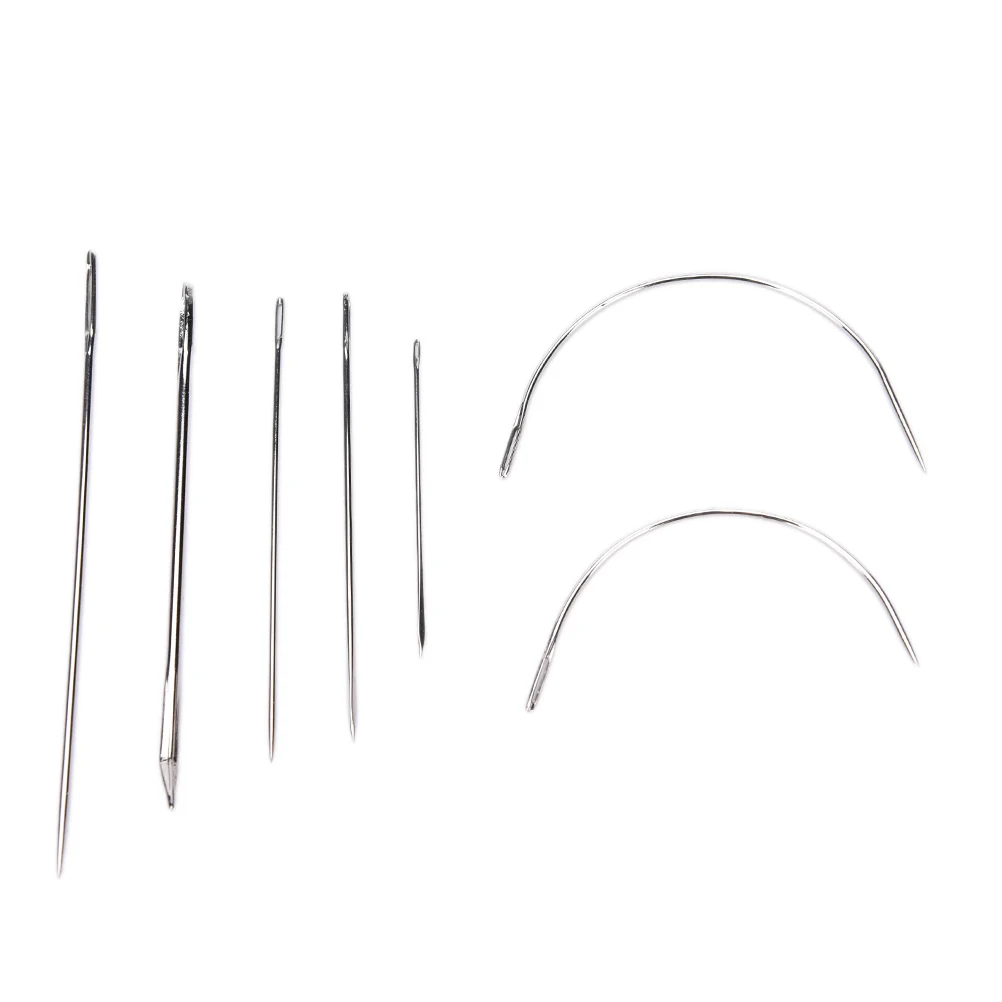 7 Pcs Curved Mattress Needle Sewing Needles Set Sail Carpet Leather