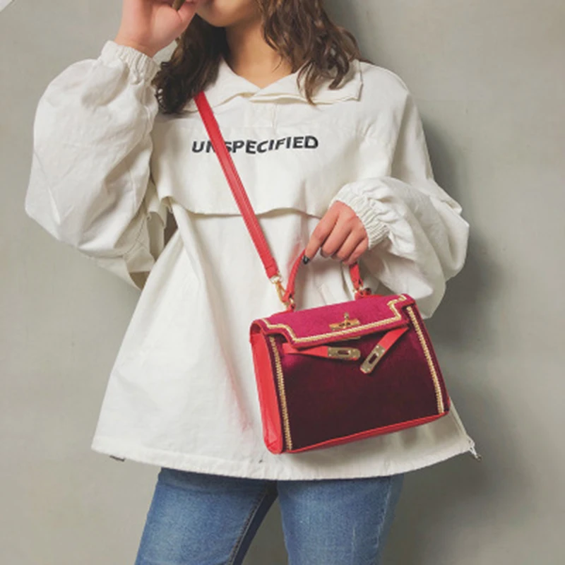 

2019 Fashion new Hardware decoration luxury designer shoulder bags High quality Magnetic buckle Chain Shoulder Messenger bags