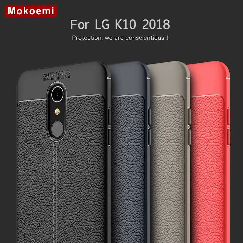 

Mokoemi Fashion Lichee Pattern Shock Proof Soft 5.3"For LG K10 2018 Case For LG K10 2018 Cell Phone Case Cover