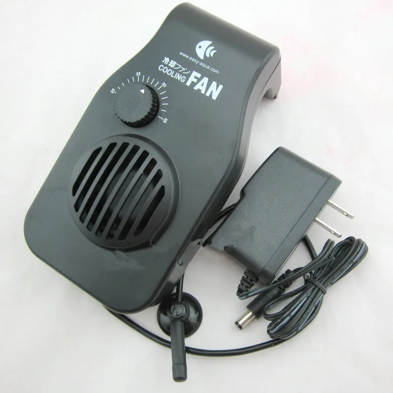 

DC 12V Cooling Fan Simple and Powerful Fan mini hang on Style Temperature Control for Aquarium Fish Tank