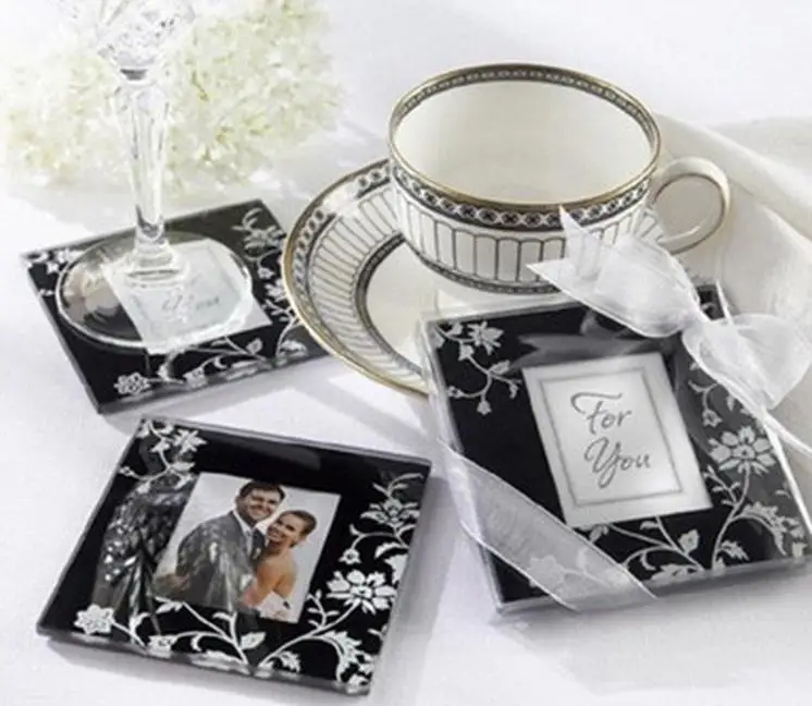 DHL FREE SHIPIING 100PCS=50SETS, Timeless Traditional Glass Coasters