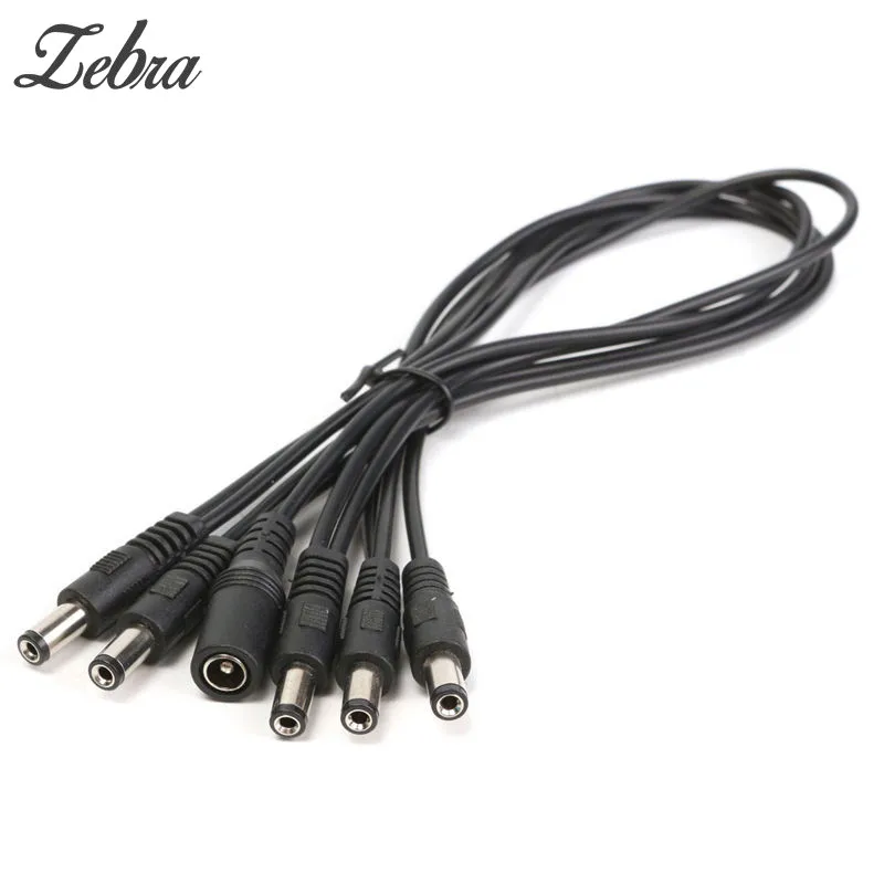 PVC Black 5 Way 9V Guitar Effects Power Cable Of Stompbox Power Supply