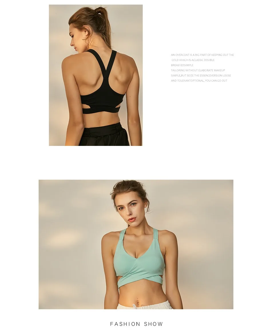 Бесшовные спортивный бюстгальтер Топ для фитнеса Для женщин Racerback Running Crop Топы крест красочные тренировки бюстгальтер для занятий йогой с