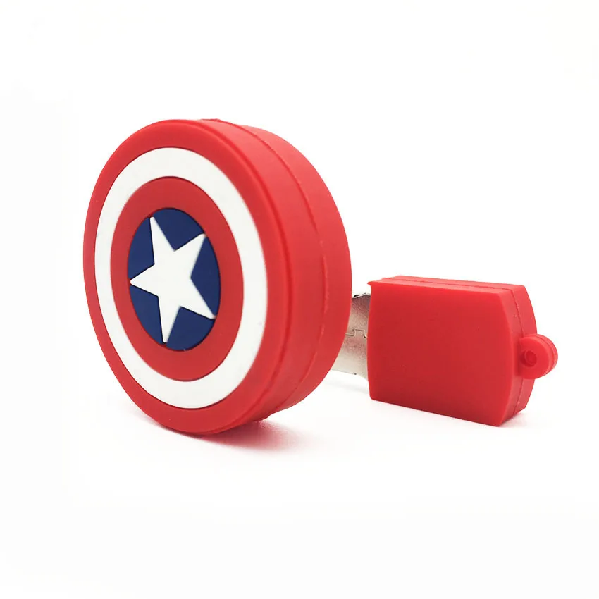 

Disk USB Stick Memory Pendrive Stick Storage Device Captain America LOGO USB Flash Drive 128GB 64GB 32GB 16GB 8GB 4GB Pen Drive