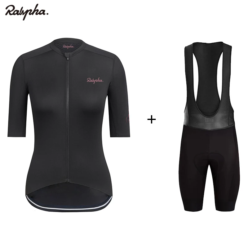

2019 new Raphaing pro Bic Jersey Bike Women Short Sleeve Set Summer Bike Jersey Set Ropa Ciclismo Sportswear Bike Uniform Set
