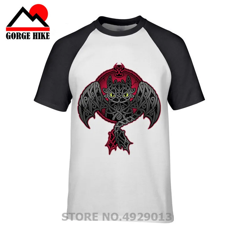 

Popular Movie Toothless T-shirt Men Cute Tops How To Train Your Dragon Cartoon Tees Vinking fury T Shirt Clothes Cotton Tshirt
