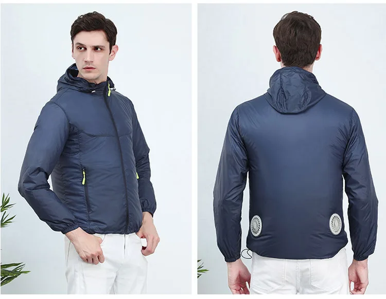 Air conditioning Jackets Summer Thin Breathable Cooling Fan Clothes Couples Outdoor Anti-heat Fishing Working Fan Clothing (14)