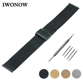 

Stainless Steel Watch Band 22mm for Moto 360 2 46mm 2015 Hook Buckle Strap Replacement Wrist Belt Bracelet + Tool + Spring Bar