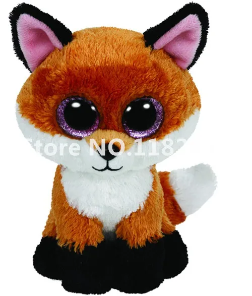 Piper Joey Fay Slick Fox плюшевые игрушки милые большие глаза мягкие животные 15 см/25 см средние детские игрушки для детей - Цвет: Slick