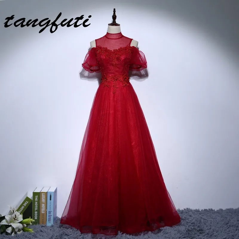 

Mother of the Bride Dresses High Neck Pearls Sequins Formal Dress Arrival Custom Made Women Long A Line Prom Gowns dinner gown