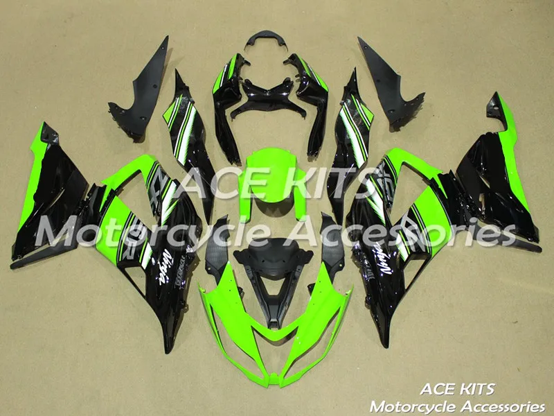 

New ABS motorcycle Fairing For kawasaki Ninja ZX6R 636 2013 2014 2015 2016 Injection Bodywor astonishing Black ACE No.26