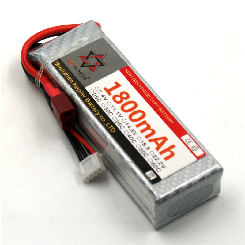 

Lipo Battery 3s 11.1v 1800mAh 35c Li-Polymer Battery For RC Car Plane Boat Helicopter Airplane Truck Tank