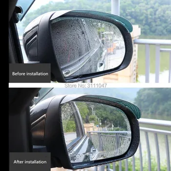 

Universal Rainproof Car Rearview Mirror Stickers for fiat panda giulietta golf 5 golf 6 audi a3 8v fiat 500x mercedes bmw e46