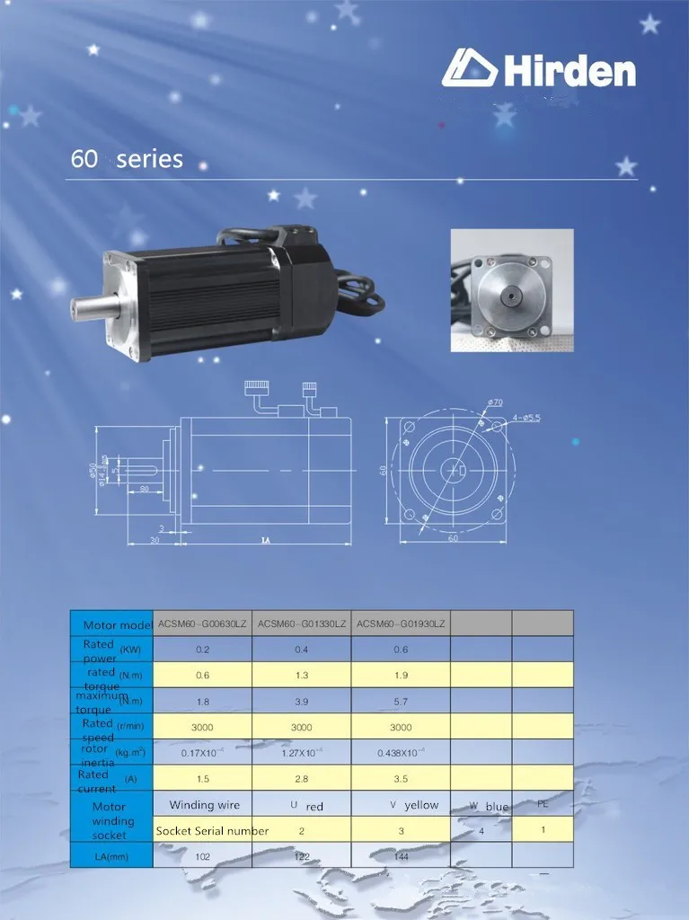 Серводвигатель ACSM60 G00630LZ система числового управления|system position|system csystem gas |