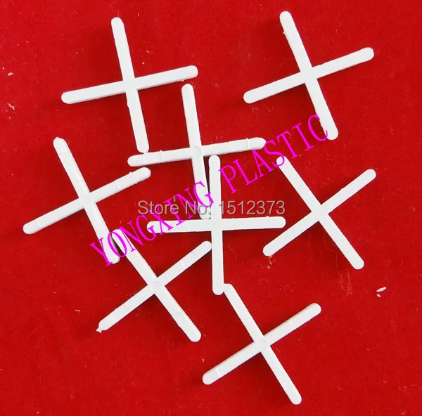 

200pcs/bag 2mm plastic cross/ tice spacer/tracker/locating/ceramic cross with handle white color locate the ceramic tile