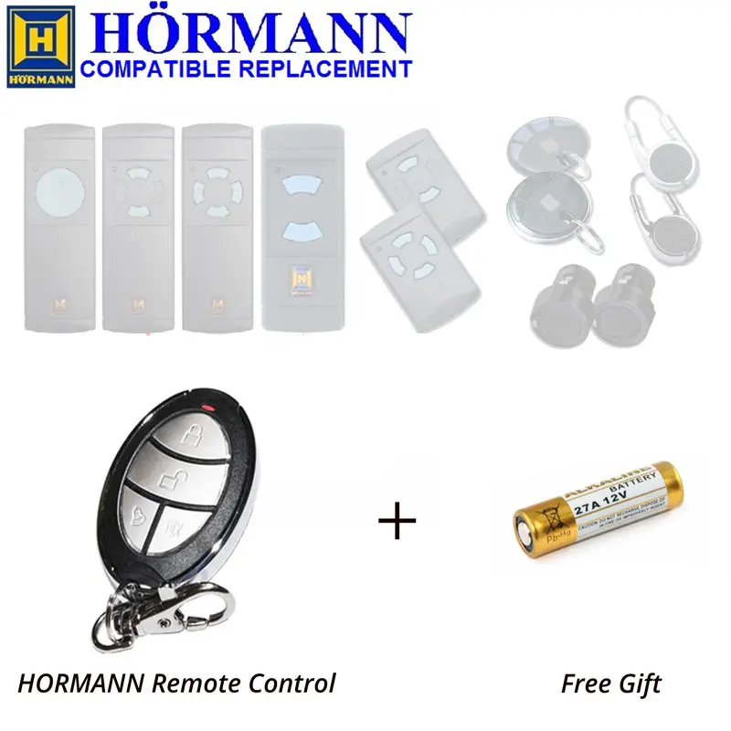 

868.3MHz fixed code Universal garage door remote Hormann HSM Blue button transmitter duplicator