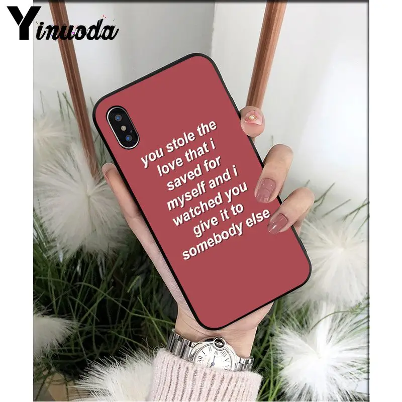 Yinuoda اللون خلفية الحب النص الأسود لينة قذيفة الهاتف غطاء ل فون 6 S 6 زائد 7 7 زائد 8 8 زائد X Xs ماكس 5 5 S XR Yinuoda اللون خلفية الحب النص الأسود لينة قذيفة الهاتف غطاء ل فون 6 S 6 زائد 7 7 زائد 8 8 زائد X Xs ماكس 5 5 S XR