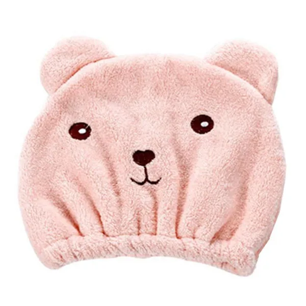 pink ISHOWTIENDA мягкий тюрбан для волос из микрофибры быстро сохнет шапка для волос обернутая полотенце шапочка для купания скорость волос сухая шапочка для душа 80105 - Цвет: pink