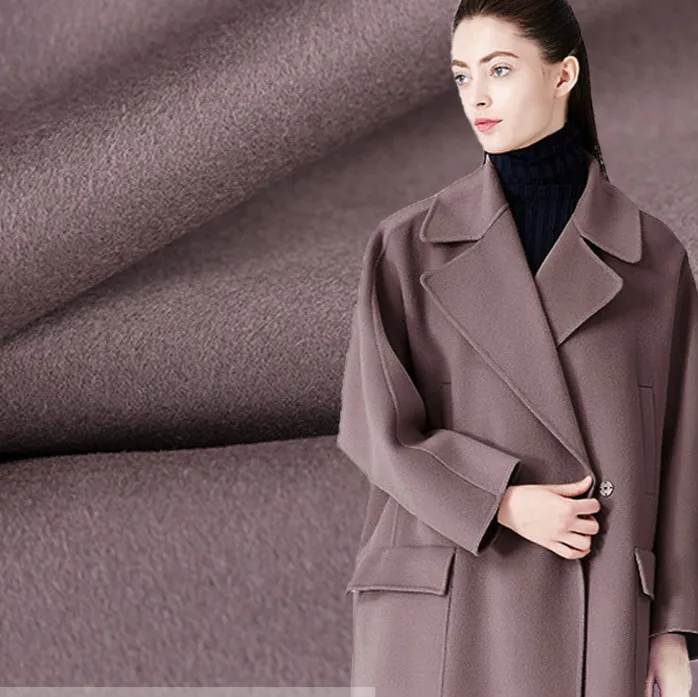 

150 cm wool fabric meter autumn winter wool coat fabric material 620g / m solid color wool fabric wholesale cloth