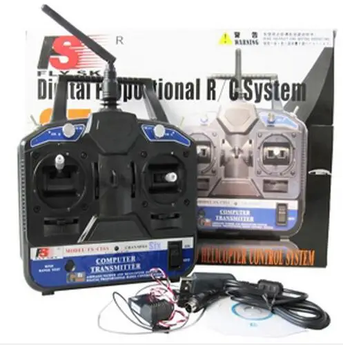 

FlySky FS CT6B 2.4GHz 6CH 6 CHANNAL Transmitter with Receiver RC Airplane
