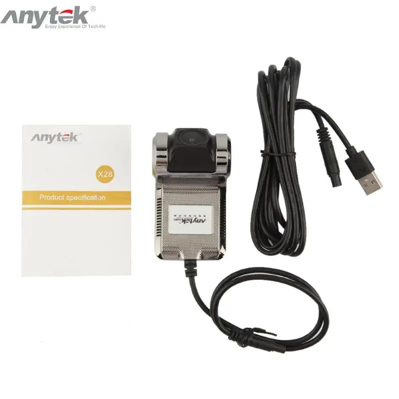 Anytek X28 мини Автомобильная dvr камера Full HD 1080P Авто видео регистратор WiFi ADAS 150 градусов широкий угол g-сенсор видеорегистратор