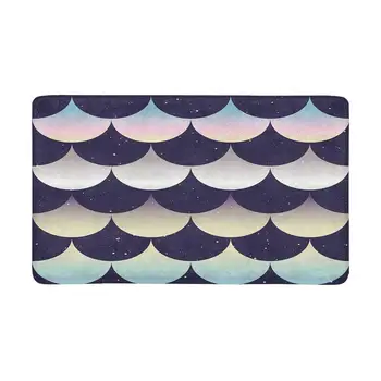 

Japanese Style, Gradient Fish Scale Indoor Doormat Latex Backing Non Slip Door Mat Entrance Rug