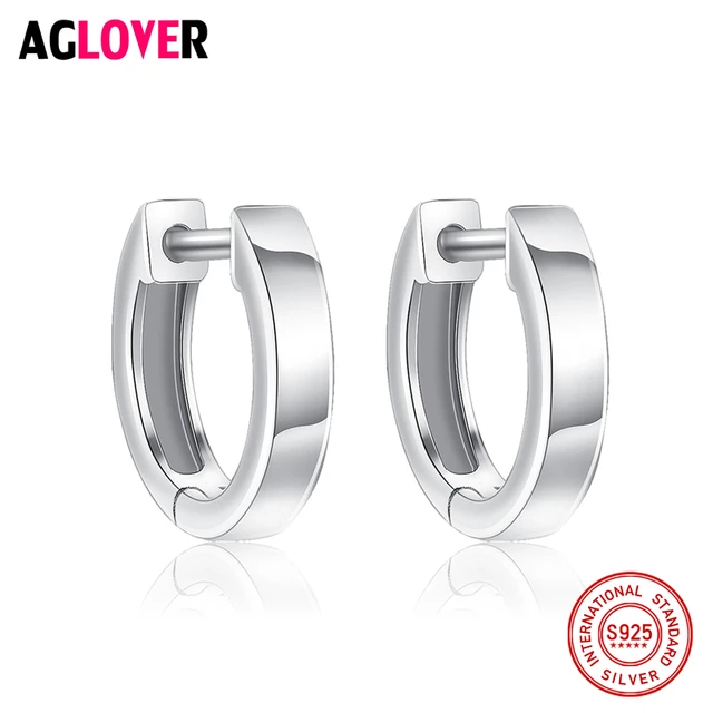 100 Genuine Real Pure Solid 925 Sterling Silver Hoop Earrings For 100 Genuine Real Pure Solid 925 Sterling Silver Hoop Earrings For Women Italy Polishing Jewelry