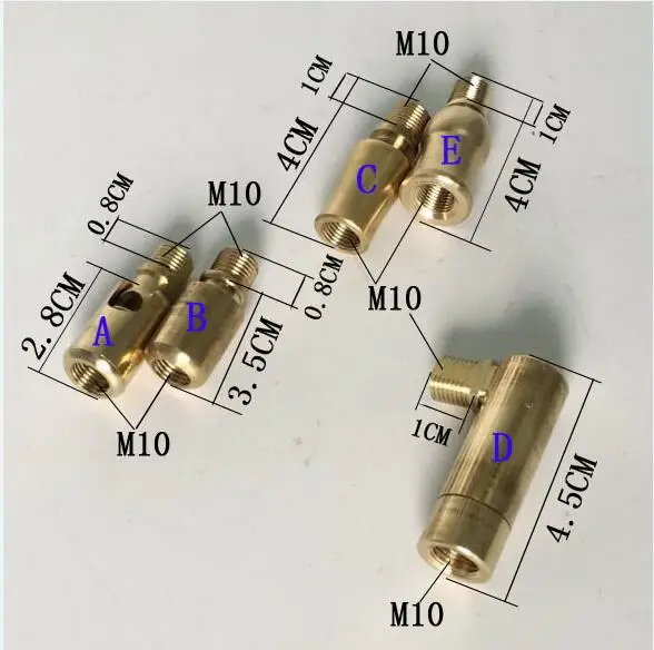 10 шт., латунный Точечный светильник, аксессуары, лампа, универсальный шарнир, светильник, механическое рулевое покрытие, рулевая головка