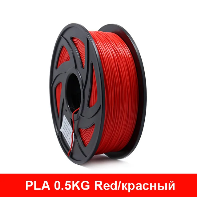 Anet 3d принтер 1 кг 1,75 мм PLA нити печатные материалы красочные для 3d принтер Экструдер ручка пластиковые аксессуары нити - Цвет: Red 0.5kg PLA