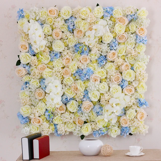 1m*1m custom artificial flower wall panel backdrop wedding decor flower