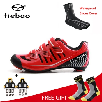 

Tiebao Professional Cycling Shoes Ultralight Road MTB Bike Shoes Self-Lock Racing Athletic Bicycle Shoes Zapatillas Ciclismo