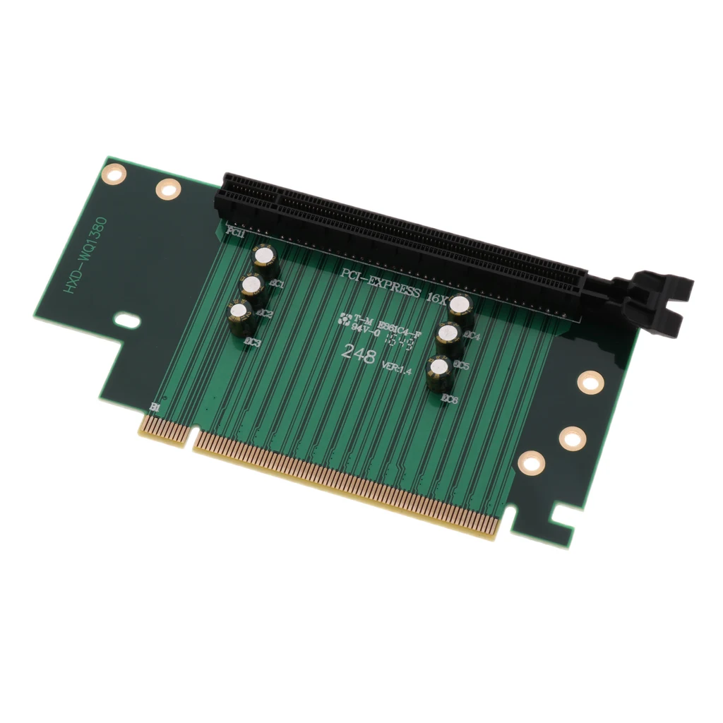 1Piece Horizontal Graphics Adapter Card PCIE X16 Matherboard Server Card