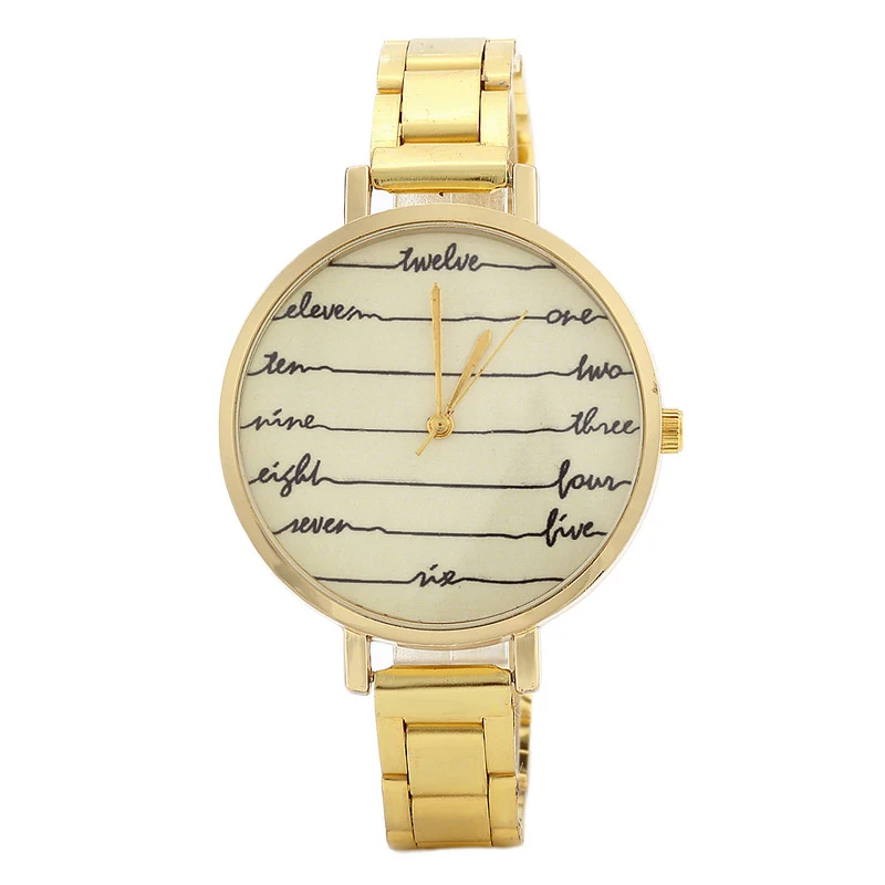 2018 модные золотые часы Для женщин полный Сталь наручные часы Роскошные дамы Женева Кварцевые часы женский браслет Наручные часы
