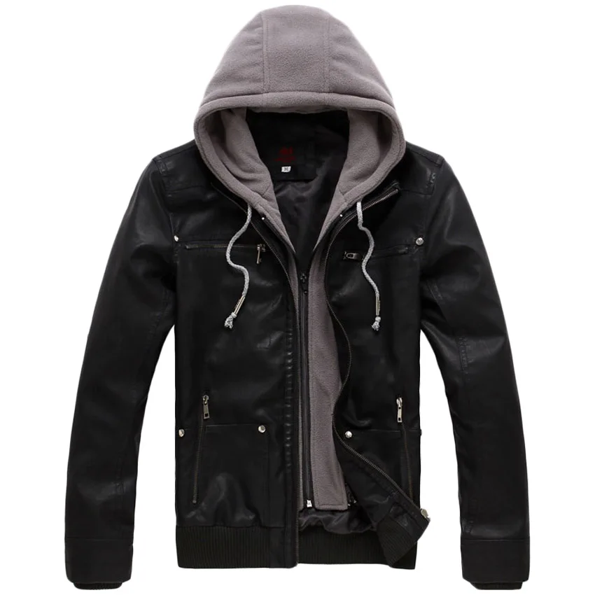 Online Get Cheap Mens Hooded Leather Jacket -Aliexpress.com | Alibaba Group