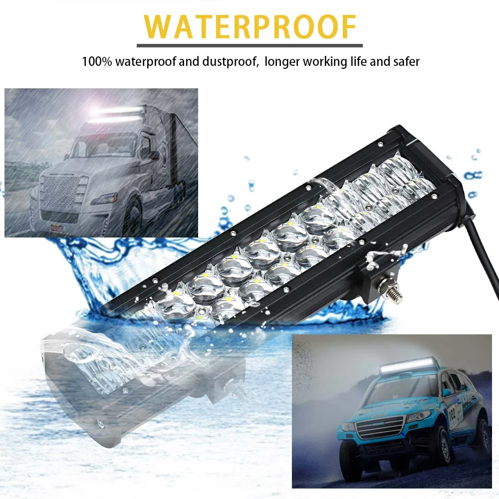 HELLO EOVO LED Bar 5D 4 / 6.5 / 9.5 / 12 17 inch LED Light Bar Offroad Boat Car Tractor Truck 4x4 SUV ATV Driving LED Work Light