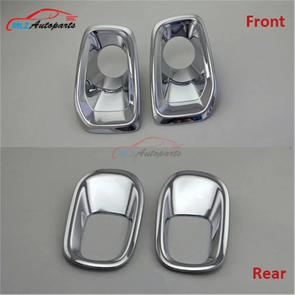 

For Jeep Renegade 2015 2016 Car Front Fog Light Frame Rear Tail Fog Lamp Cover Trim Bezel ABS Chrome Decoration Auto Parts
