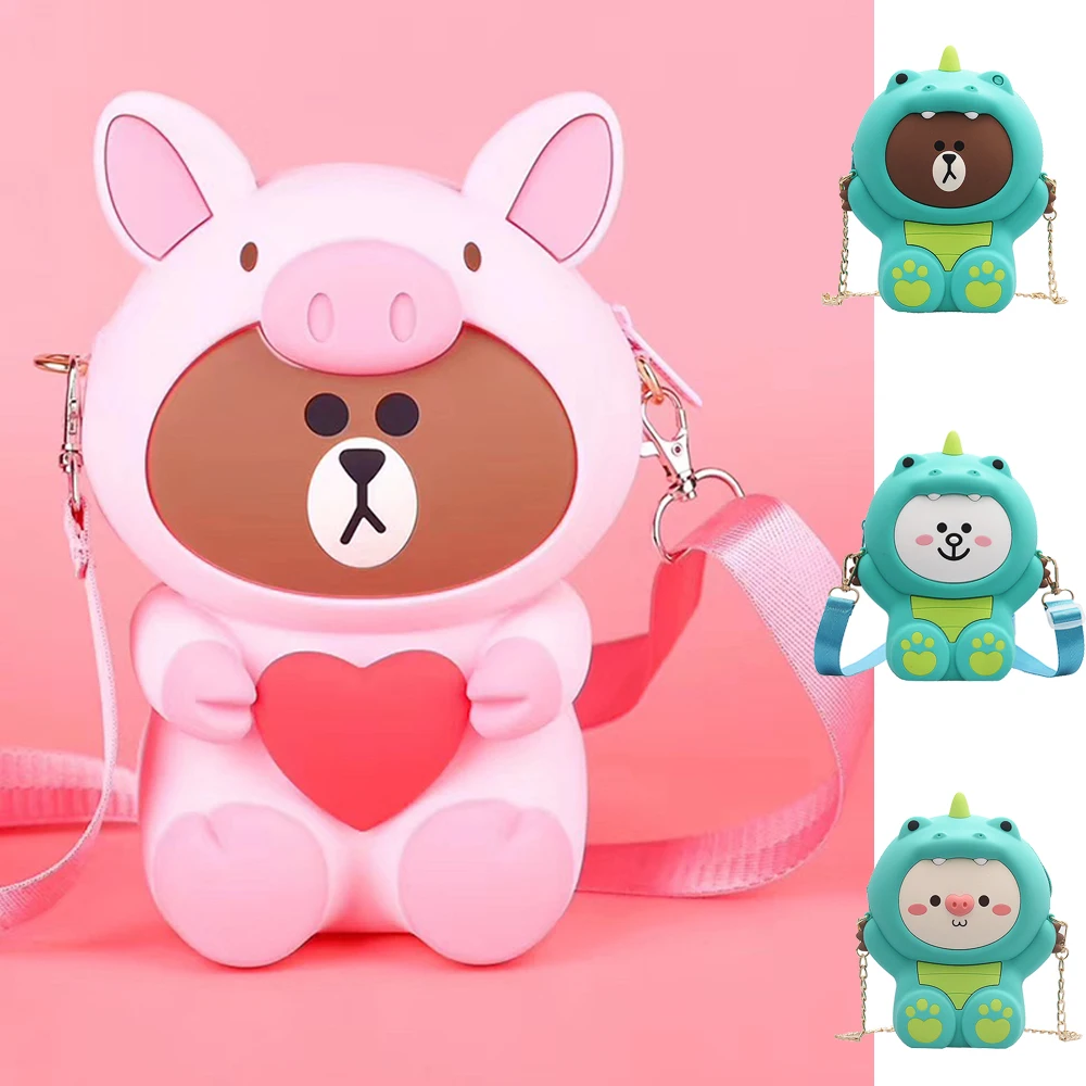 

Cute Bear crossbody bags for women 2019 Soft women's shoulder bag for Teenager Girl Child torebki damskie sac main femme handbag